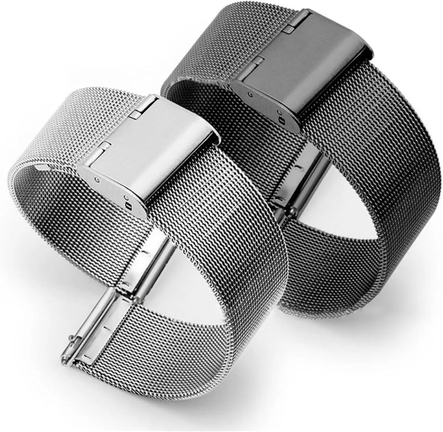 Ring Mesh Replacement Watch Strap for Men Women Universal Braided Wristband 18mm 20mm lichen shallow imitate tenet Mississippi Replacement Wristband Stainless Steel 