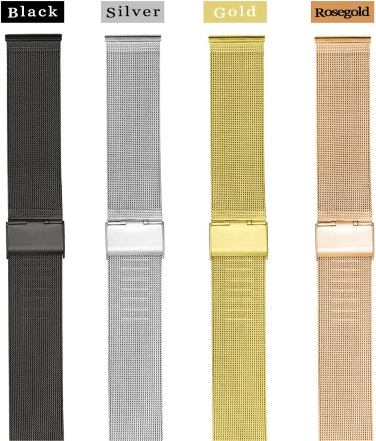 Ring Mesh Replacement Watch Strap for Men Women Universal Braided Wristband 18mm 20mm lichen shallow imitate tenet Mississippi Replacement Wristband Stainless Steel 