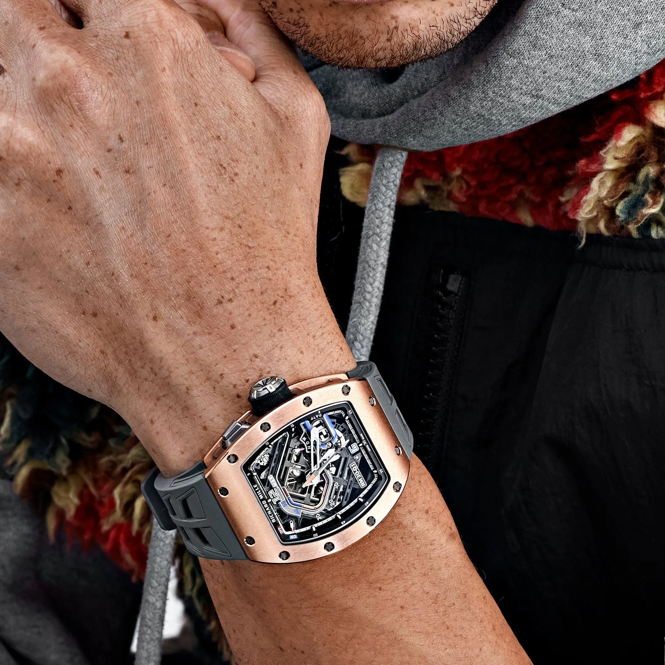RM-Luxury-Watches LF 30-01 Declutchable Rotor Rose Gold Skeleton Dial (2024)