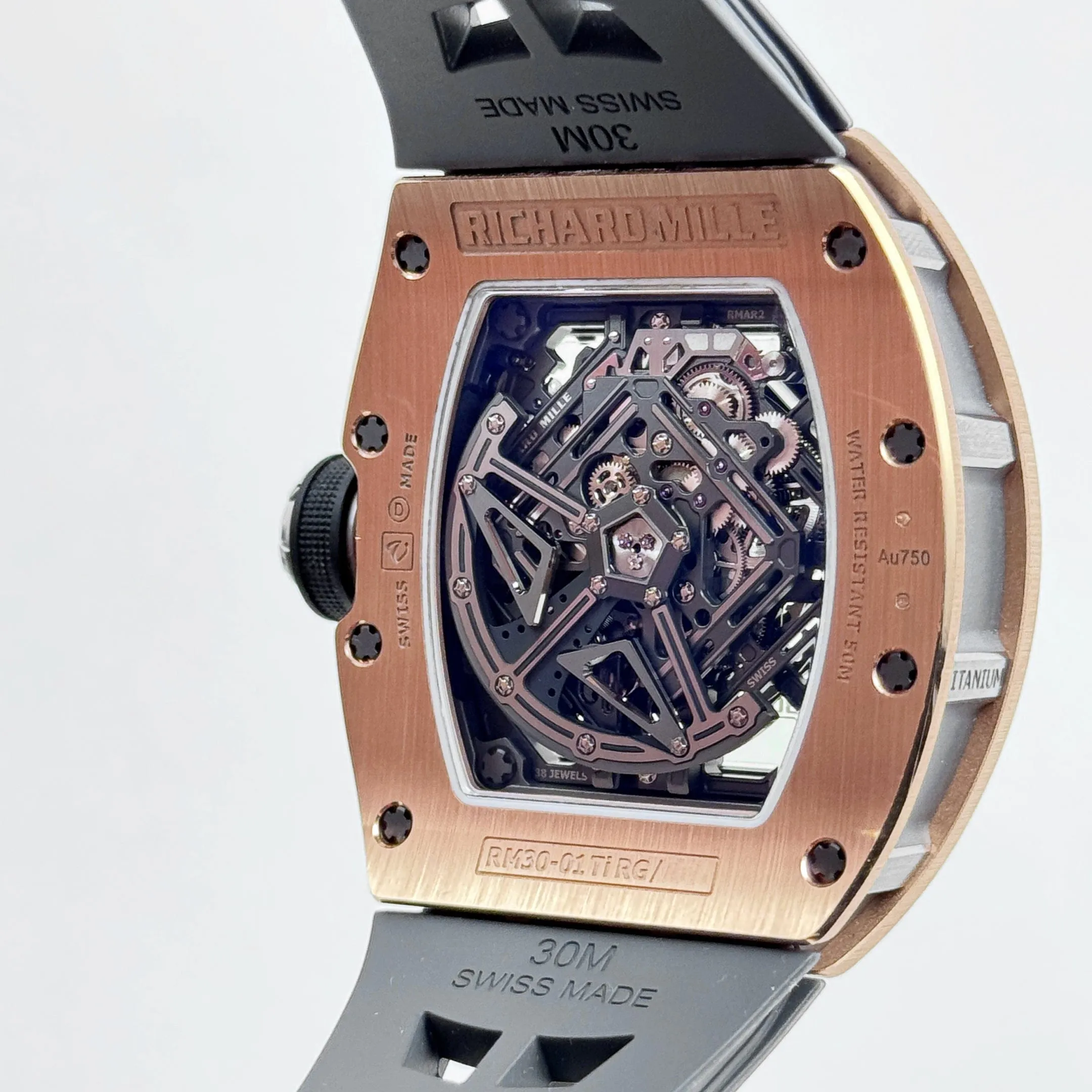 RM-Luxury-Watches LF 30-01 Declutchable Rotor Rose Gold Skeleton Dial (2024)