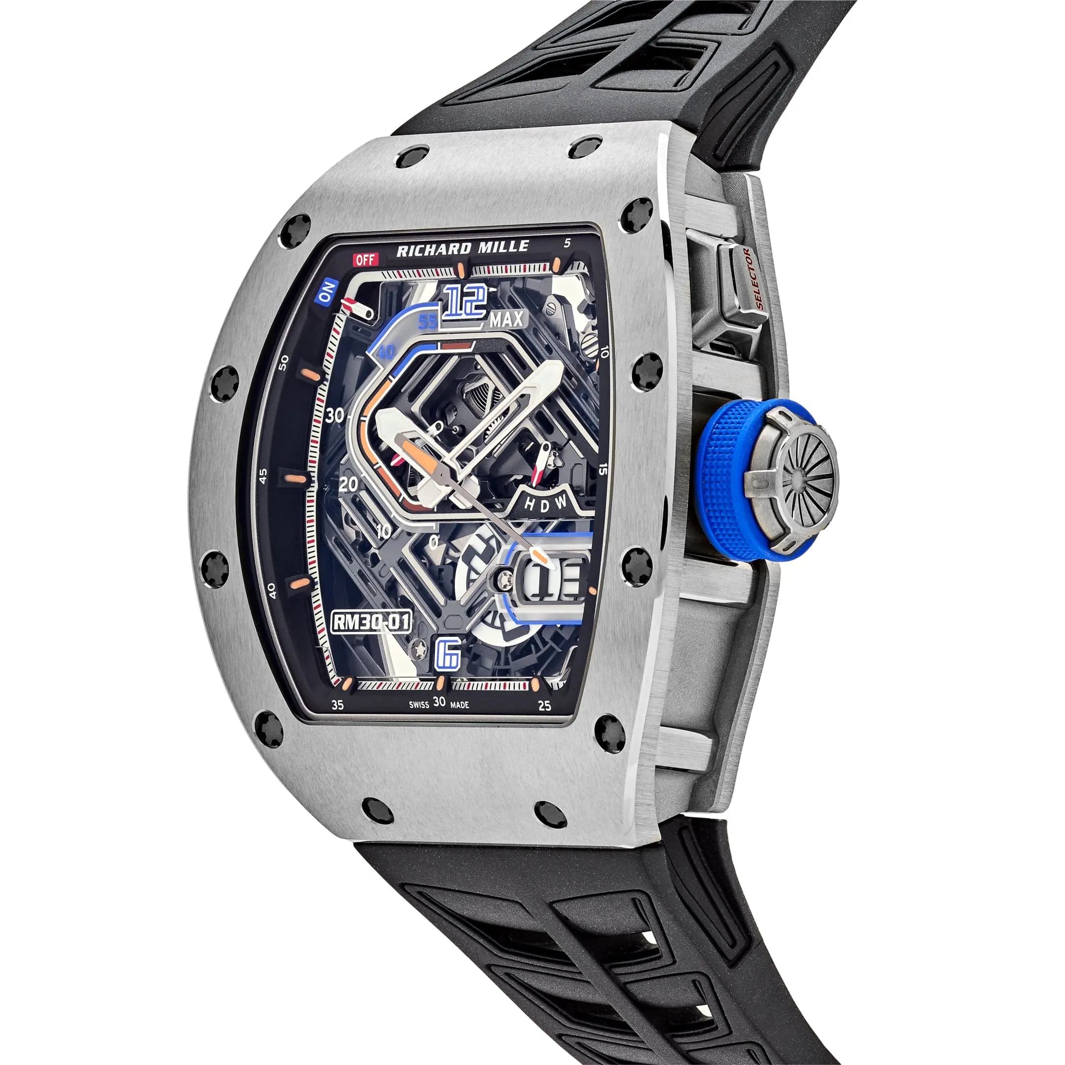RM-Luxury-Watches LF 30-01 Declutchable Rotor Titanium Skeleton Dial