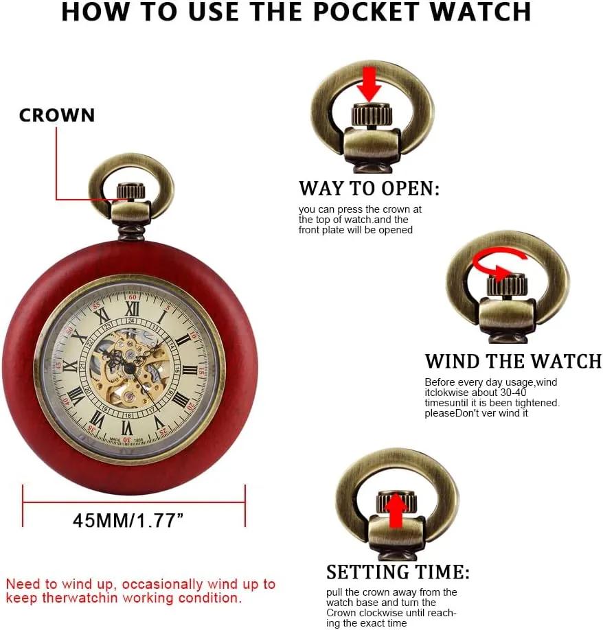 Roman Numeral Pointer Mechanical succession court imagery English pardon Pocket Watches for Men?? Men's Mechanical Pocket Watch, 