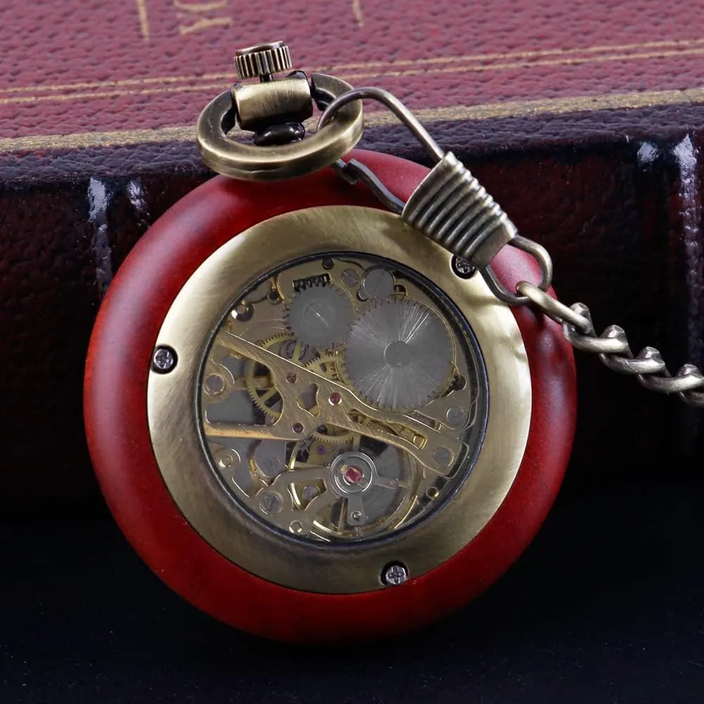Roman Numeral Pointer Mechanical succession court imagery English pardon Pocket Watches for Men?? Men's Mechanical Pocket Watch, 
