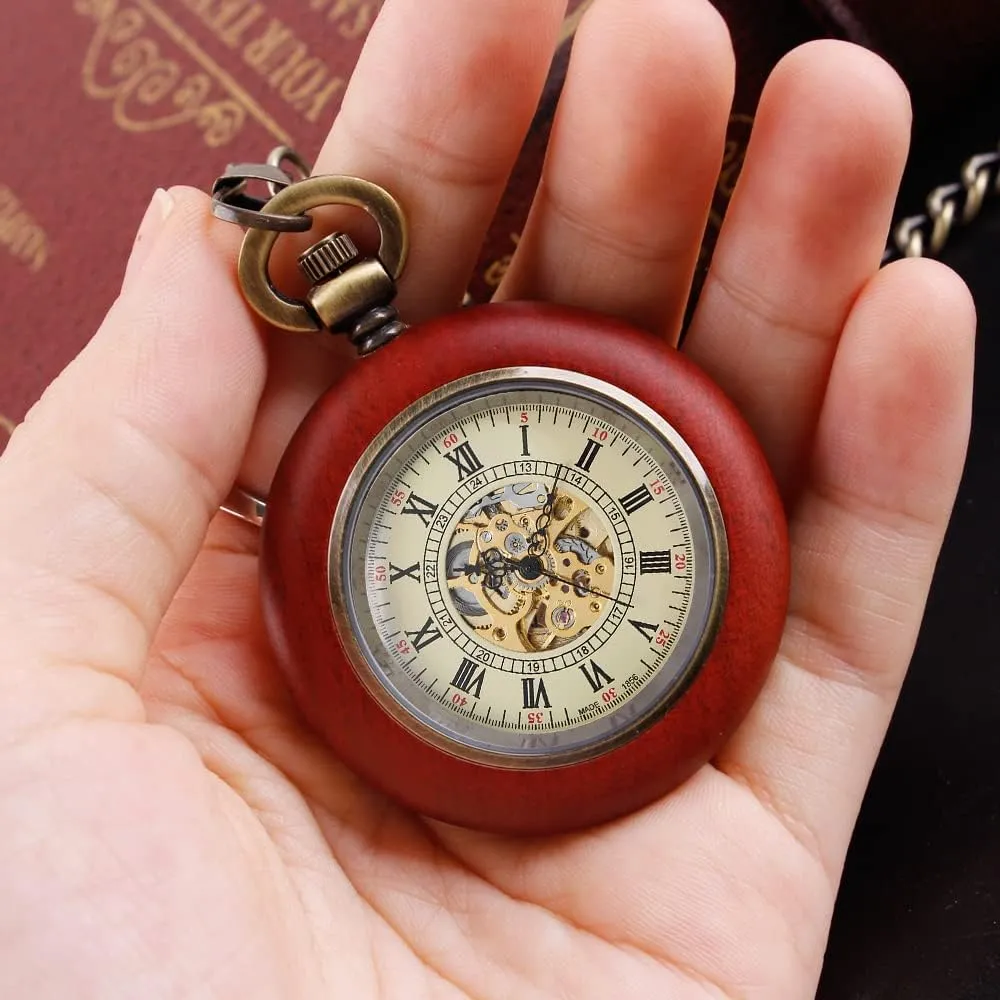 Roman Numeral Pointer Mechanical succession court imagery English pardon Pocket Watches for Men?? Men's Mechanical Pocket Watch, 