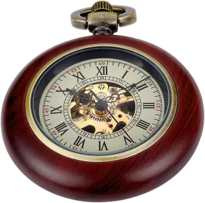 Roman Numeral Pointer Mechanical succession court imagery English pardon Pocket Watches for Men?? Men's Mechanical Pocket Watch, 