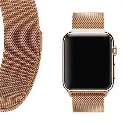 ROSE GOLD MILANESE APPLE WATCH BAND
