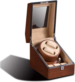 Rotary Motor 25 19 22cm Watch Winder Can Hold 2   3 Watch Solid Wood Matte Lacquered reference Watch Box Silent Running 