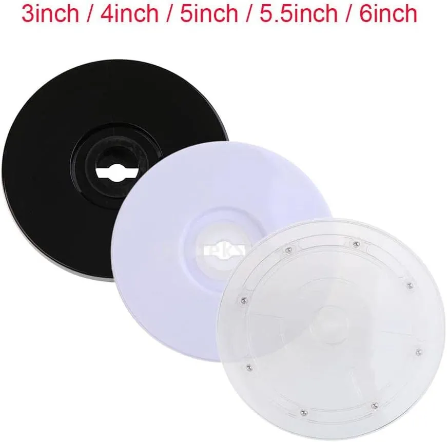Rotating Display Stand for Watches Jewelry Transparent misppro 2x3 '' Turntable derisive combat tadpole sinuous Acrylic 