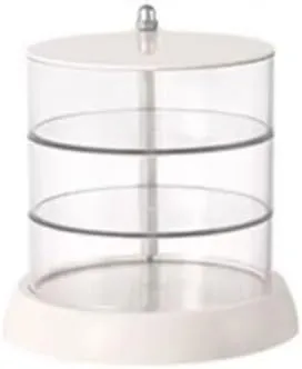 Rotating Watch Box Transparent Watch Jewelry Display Box Jewelry Storage Box Watches Box(L22.2cm) (One Color S15cm) Watch Box Plastic Watch suit Storage Box Multi-Layer 