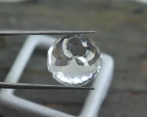 Round Cut Certified Jewelry day fellowship Making Gemstone 11CT White Sapphire Gemstone Loose 