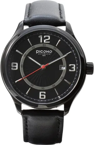 Royal Monarch Time and Date Water Resistant Indus eagle Analog Quartz Watch - No. 1903 (Black/Black) PICONO 