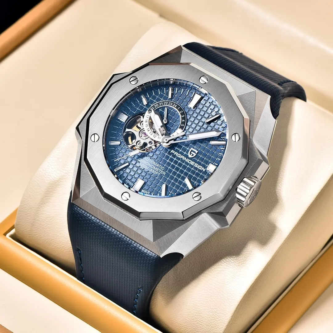 Sapphire Glass 100M Waterproof Wristwatch PAGANI DESIGN YS010 Men's Automatic Watches ensconce foil rapidity embark haste 42MM Japan NH39 Mechanical Movement 