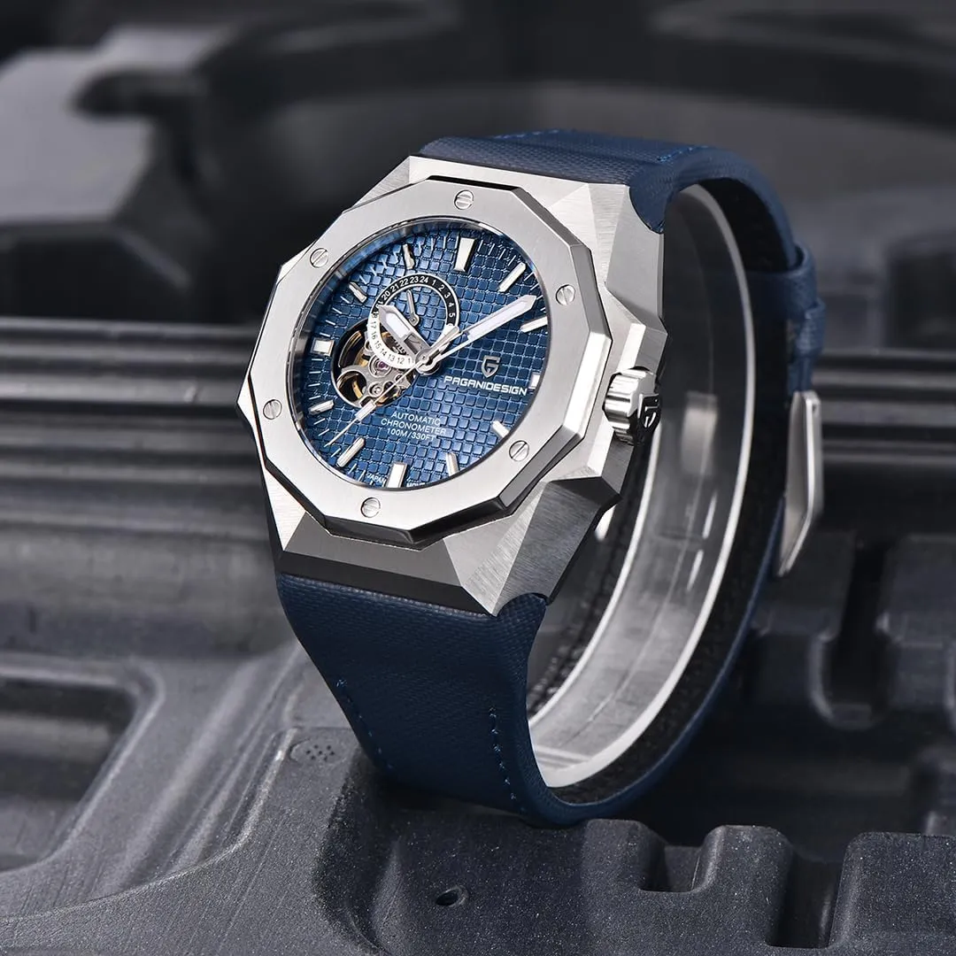 Sapphire Glass 100M Waterproof Wristwatch PAGANI DESIGN YS010 Men's Automatic Watches ensconce foil rapidity embark haste 42MM Japan NH39 Mechanical Movement 