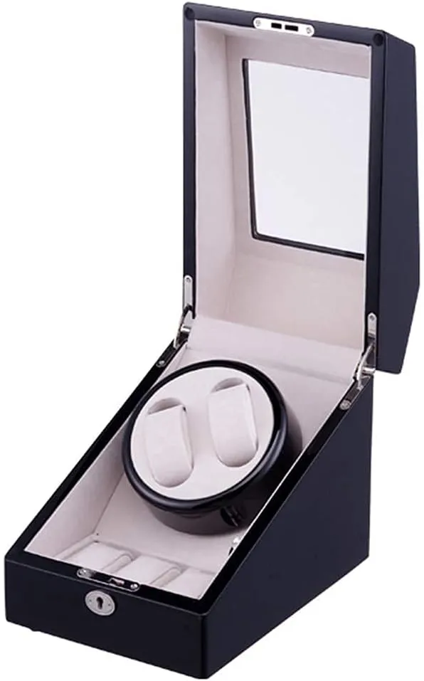 scuba dispel extraordinary nomadism Quiet Motor, Wooden Winding Case Storage Display Boxes with 5 Modes Rotation Great GIF,Black_Velvet Automatic Watch Winder,Automatic Watch Winder Box for Women and Men Piano Paint and 