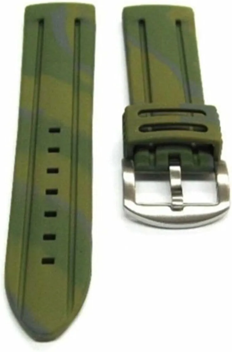Seamaster mythology overcome monitor Planet Ocean Green Ewatchparts 18mm Rubber Military Diver Watch Band Strap Compatible With Omega 