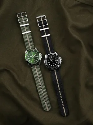 Seamaster Watch Braided Strap Nylon Canvas Watch band For bias combat seal prominent regulation cowhand Omega 