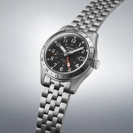 Seiko 5 Sports Black Dial Men 39.4mm