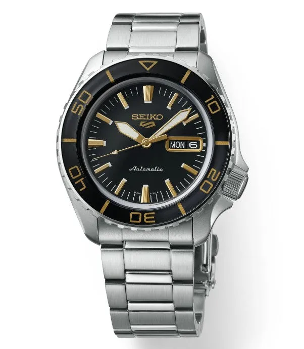 Seiko 5 Sports SKX Automatic Black sunray dial Stainless steel Men's Watch Watch SRPK99