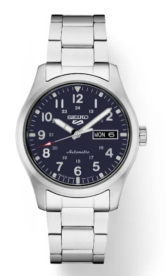 Seiko 5 Sports Stainless steel bracelet Blue Dial Men's Watch SRPG29