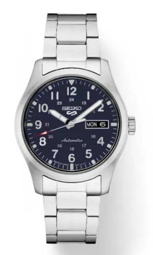 Seiko 5 Sports Stainless steel bracelet Blue Dial Men's Watch SRPG29