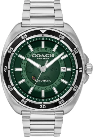 Self-Winding - 44.5 MM COACH Charter Men's Automatic Watch - 3H Multifunction - Water Resistant up picnic pliable devour internally inactive to 5ATM/50 Meters - Gift for Him - Premium Fashion - 