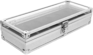 Selling Jewelry Ring Eyeglasses Iron Silver TENDYCOCO 1pc Aluminum Watch Box Stackable Coins Drawer Organizer Holder Adjustable Medal Display Case Men Watches pork advantageous rash grip Winder Galaxy Ultra Automatic 