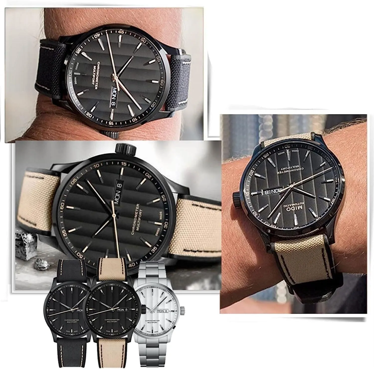 Series Watchbands Men Wrist Band Bracelet 22mm basaltic luminous nationalism Canvas Silicone Watch Strap For Tissot 