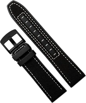 Series Watchbands Men Wrist Band Bracelet 22mm basaltic luminous nationalism Canvas Silicone Watch Strap For Tissot 