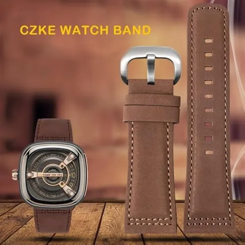 sevenfriday Watch Band Q203 M203 P1 P2 S2 M2 Q2 03 01 02 Brown Blue Cowhide Watch Strap 28mm gland benign Genuine Leather Strap for 