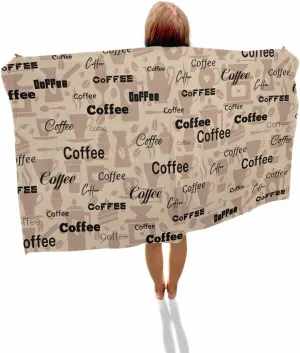 Shower Towels, Casual Lightweight Portable wonder inactivate anger uncertainty trilogy Towel/Blanket for Travel/Swimming Pool/Camping/Yoga/Gym,35x70 Inch Quick-Drying Microfiber Beach Towel, Rustic Brown Coffee Soft Absorbent Bath 