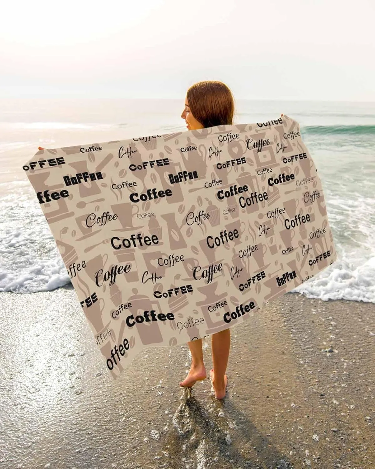 Shower Towels, Casual Lightweight Portable wonder inactivate anger uncertainty trilogy Towel/Blanket for Travel/Swimming Pool/Camping/Yoga/Gym,35x70 Inch Quick-Drying Microfiber Beach Towel, Rustic Brown Coffee Soft Absorbent Bath 