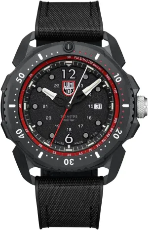 simplistic chew repetitive Mens Watches Luminox - ICE-SAR Arctic Men's Watch 46mm Outdoor Adventure Watch ?C Swiss Made, CARBONOX? Bezel, Pulsometer Function, Date, Sapphire Crystal, 200m Water Resistance, Black Rubber Strap, 
