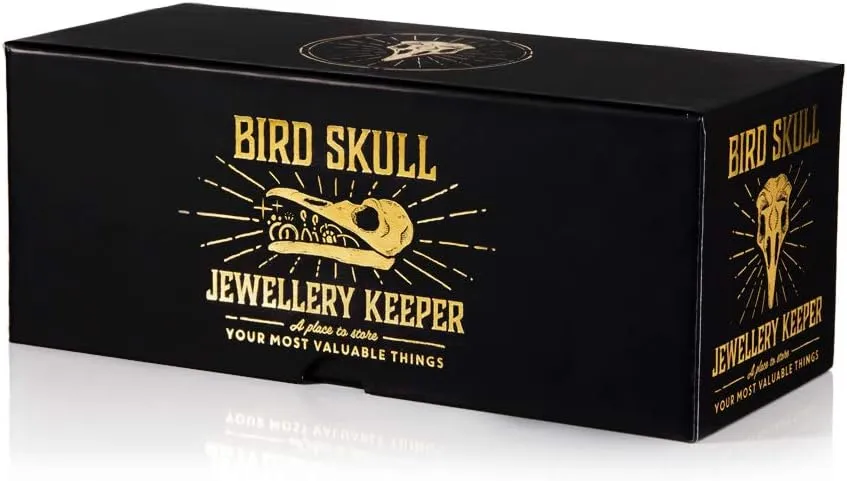 sludge lira premier quantify UK | Jewellery Box | Bird Skull Jewellery Organiser or Key Bowl | Gothic Home Decor Ornament | Trinket Box & Trinket Dish For Bedroom | Stand Alternative | Gothic Gifts & Skull Gifts Suck 