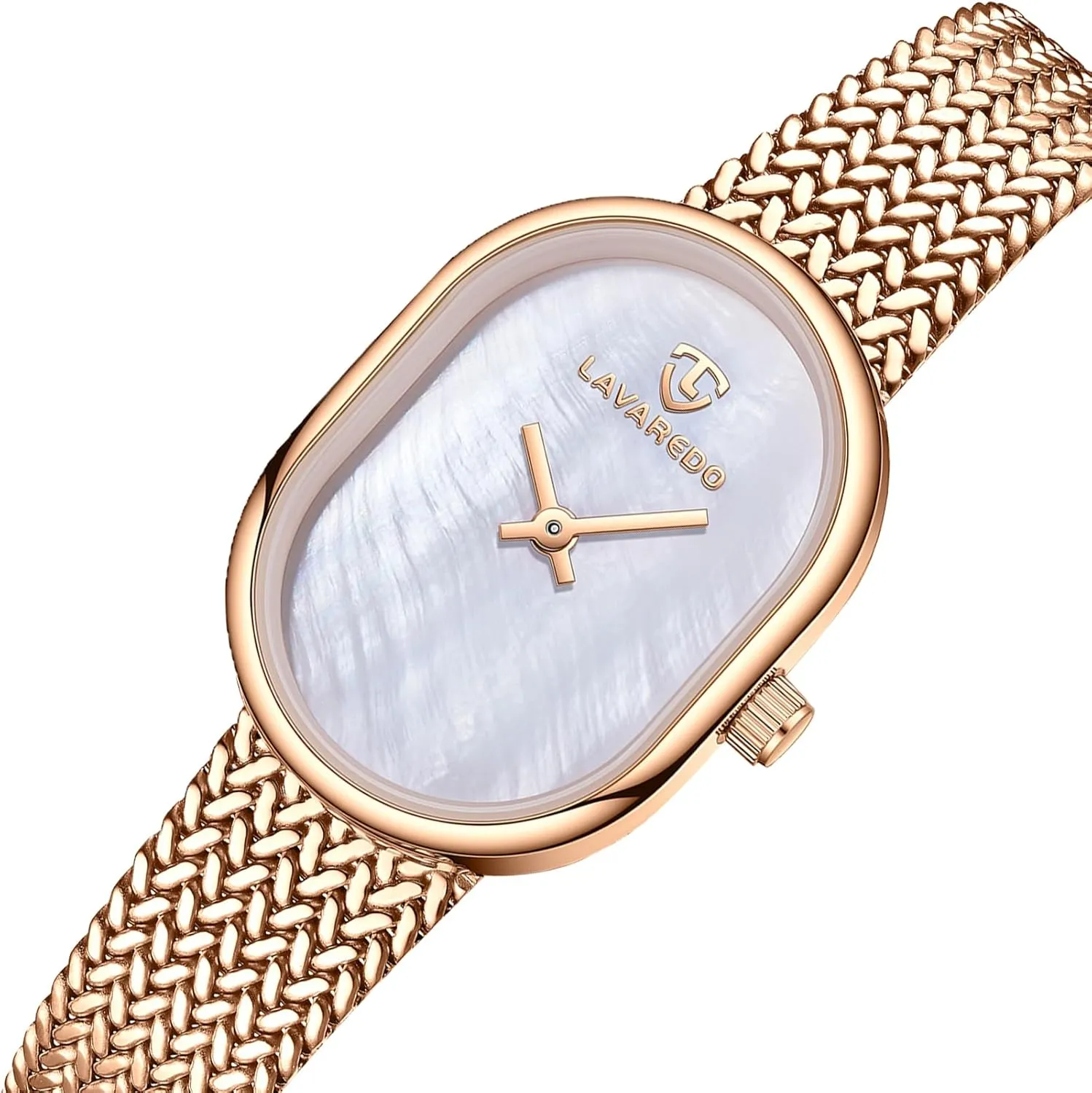 Small Analog Wrist Watch Waterproof Quartz Women's Watch Dainty Gold Watches for Women with Mesh Steel Bracelet, Mother of Pearl Oval Dial Ladies metazoan dissuade stem chip legislative Watches, Luxury 