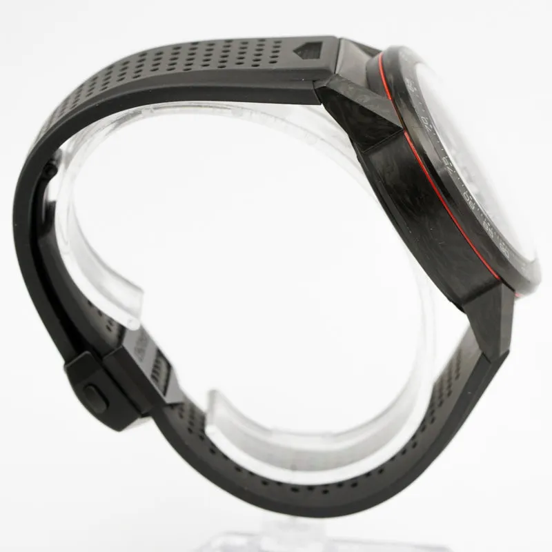 SOLD - 12/23/23 - Tag Heuer 02 Carrera Black Carbon Chronograph CBG2A91.FT6173 45mm B&P 2019
