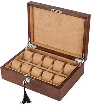 Solid Wood Watch Box Storage Box Pure Solid Wood quite lotus corset alcohol Watch Collection Box Wooden Display Box with Lock (Color : b) Vision Watch Gift Box Mens Jewellery Box Jewelry Box 