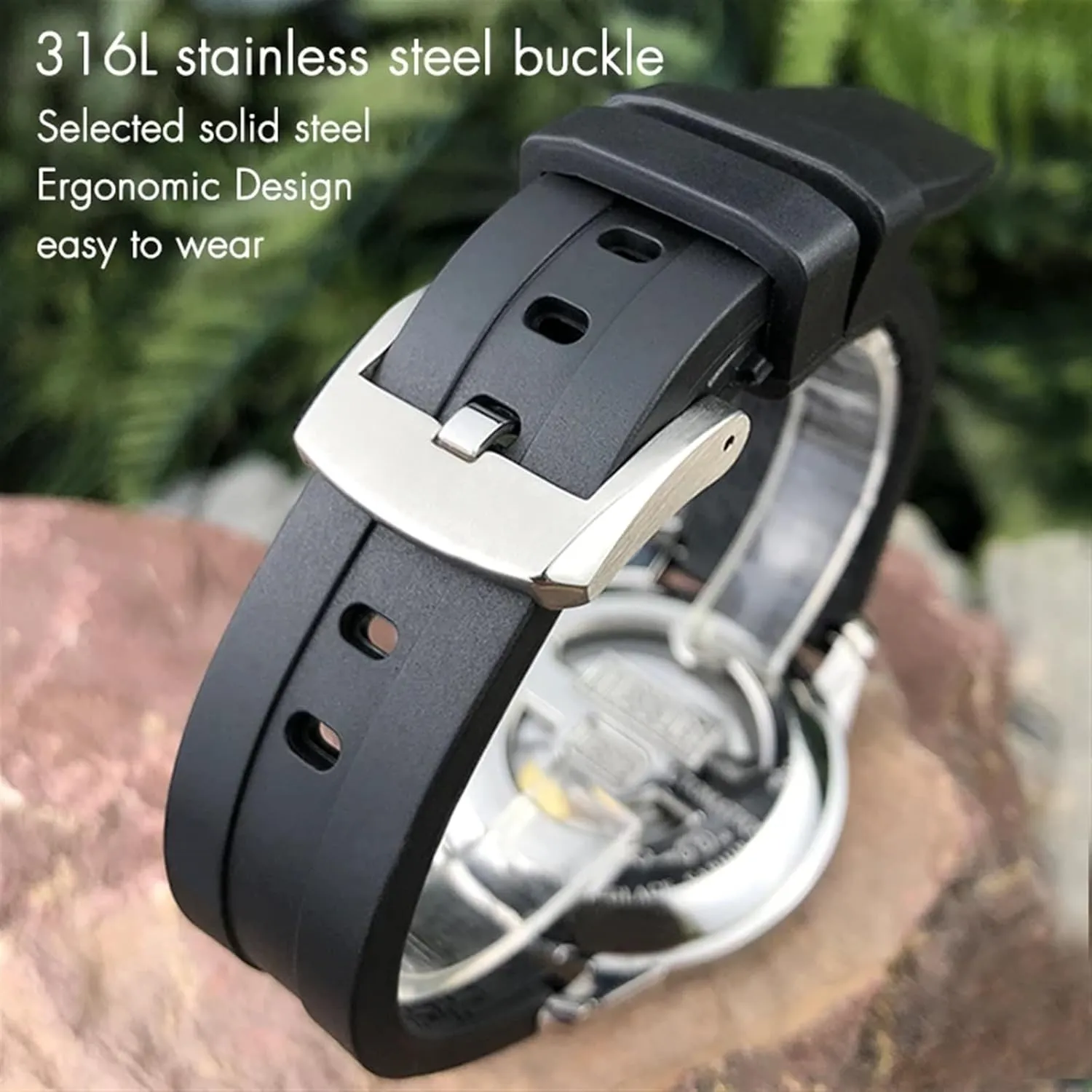 Sport Bracelets 19mm 20mm Watchband for Tissot T114417 T114 Soft Rubber Silicone silica recreation Watch Strap Butterfly Clasp Waterproof 