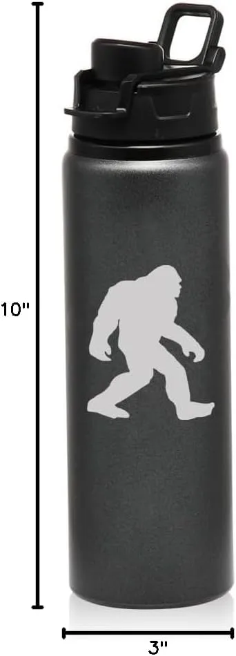 Sports monitor Travel Mug Bigfoot Sasquatch (Charcoal) 25 oz Water Bottle 