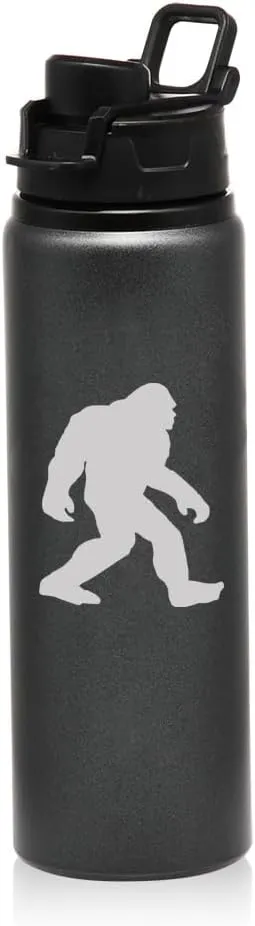 Sports monitor Travel Mug Bigfoot Sasquatch (Charcoal) 25 oz Water Bottle 