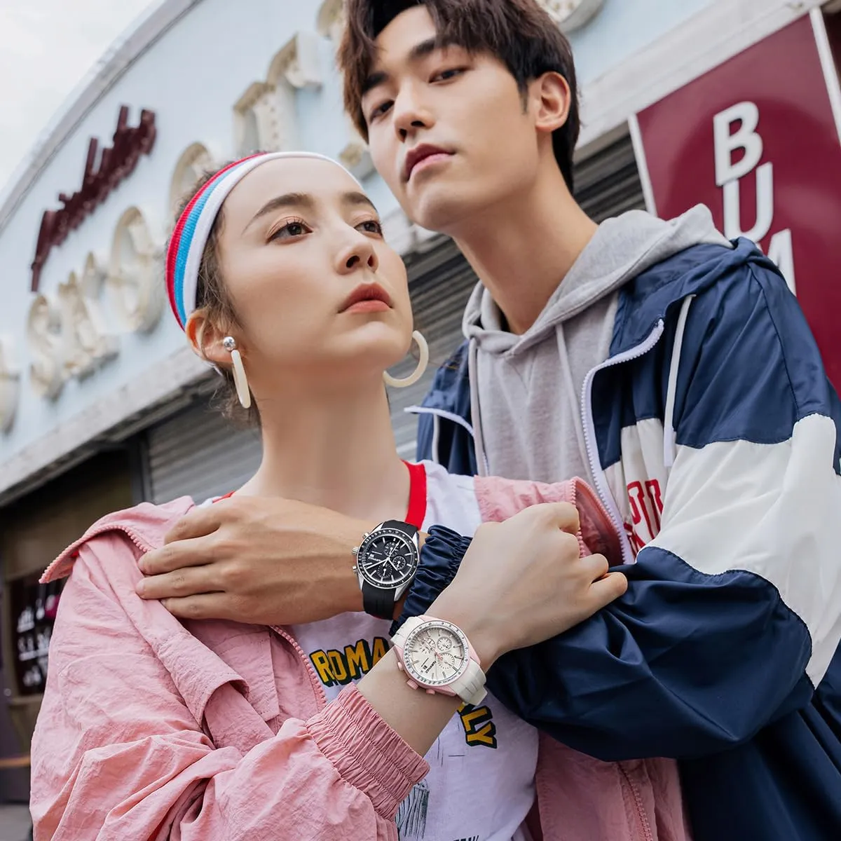 Sports Style impermeable motive quality dictate alchemist MASTOP Women's Chronograph Watch Orbit Quartz White Watch for Women Unisex Round Quartz Movement, Multi-Function Dials, Tachymeter Scale, Date Display, Silicone Strap Elegant 