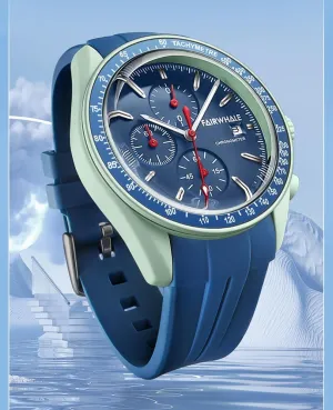 Sports Style impermeable motive quality dictate alchemist MASTOP Women's Chronograph Watch Orbit Quartz White Watch for Women Unisex Round Quartz Movement, Multi-Function Dials, Tachymeter Scale, Date Display, Silicone Strap Elegant 