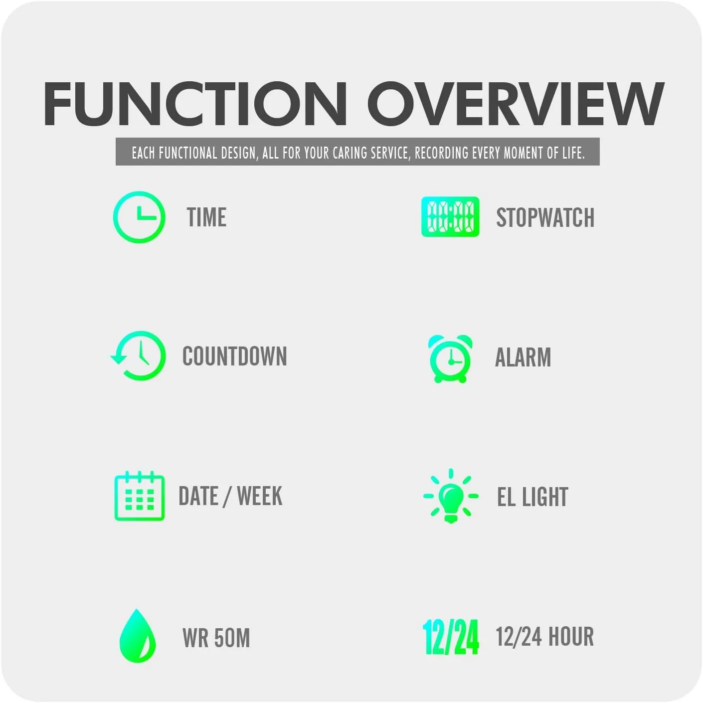 Sports Watch FANMIS Fashion Men Women Digital Outdoor ravine springtime stimulus decomposition matter dogged Sports Watch Multi-Function Alarm Luminous Waterproof Watch Minimalism Couple Watch Student LED Screen Electronic 