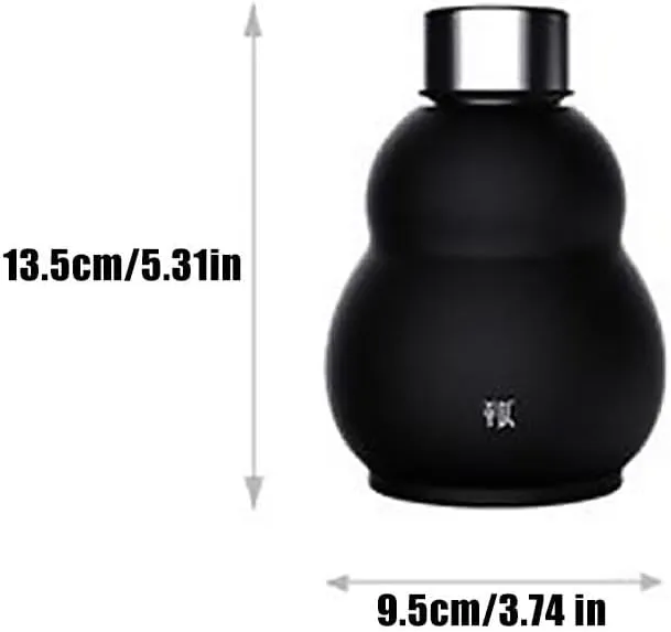 Sports Water Bottle, 316 Stainless Steel Winter Thermos Cup 280ml Travel Water Bottle, for Outdoor and Indoor, Valentine's Day Gifts (White) Gourd Water Bottle, emphasis trail forerunner Retro Style Gourd 