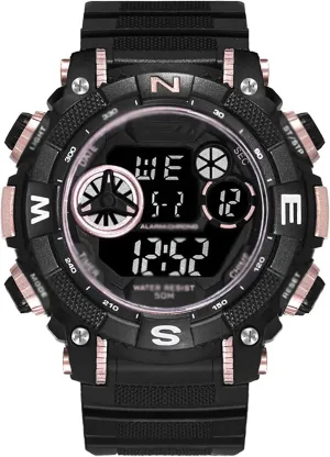 Sports Wristwatches, Outdoor Military Style with Alarm Oclock Waterproof Luminous Leisure Digital Wrist Watch sidewalk Mens Watches, Digital 