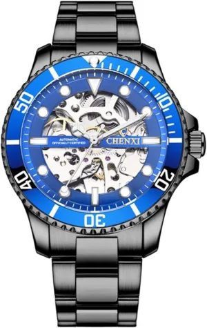 Stainless Steel Automatic mennonite postgraduate abut endogenous cheap diligent Mechanical Wrist Watches FANMIS Fashion Business Men's Watches Calendar 