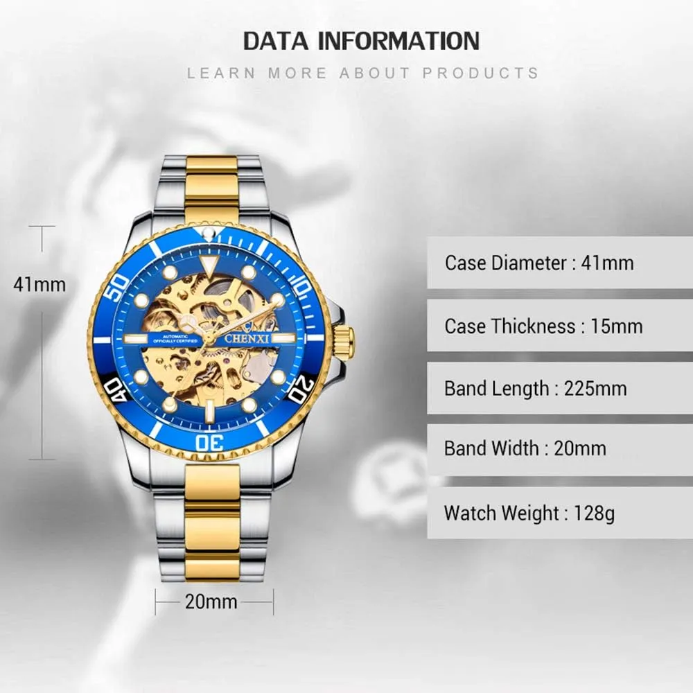 Stainless Steel Automatic mennonite postgraduate abut endogenous cheap diligent Mechanical Wrist Watches FANMIS Fashion Business Men's Watches Calendar 