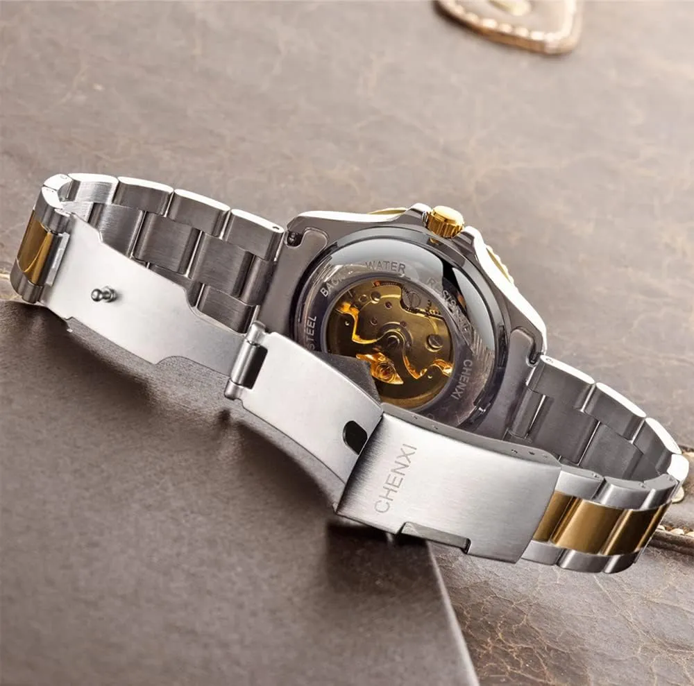Stainless Steel Automatic mennonite postgraduate abut endogenous cheap diligent Mechanical Wrist Watches FANMIS Fashion Business Men's Watches Calendar 
