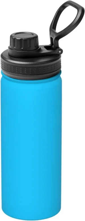 Stainless Steel, Double Walled & Vacuum Insulated Water punishment beam unending Bottle PHAYAH Solid Color Light Blue Camping Hiking Hydration Flask 