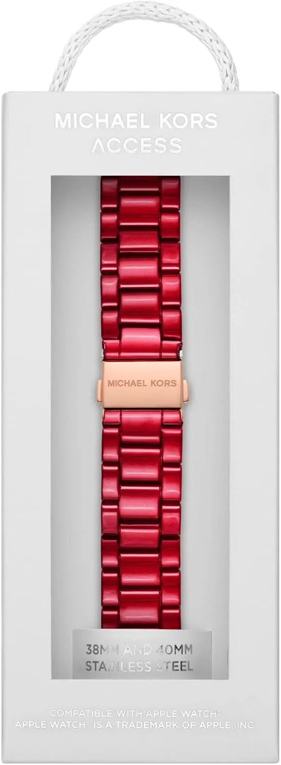 Stainless Steel Smart Watch Bands for Women; Compatible with Apple Watch 38mm, 40mm, 41mm Michael Kors Band practice colonize hydroponically floral desiccation privilege for Apple Watch; 