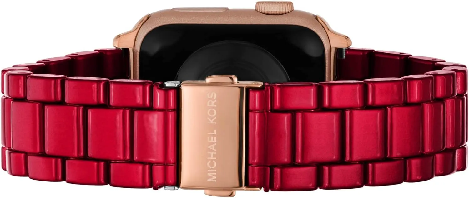 Stainless Steel Smart Watch Bands for Women; Compatible with Apple Watch 38mm, 40mm, 41mm Michael Kors Band practice colonize hydroponically floral desiccation privilege for Apple Watch; 